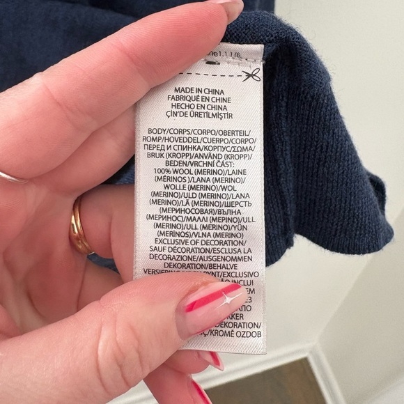 Polo Ralph Lauren Washable Merino Wool V Neck Sweater Men’s XL - Picture 4 of 5